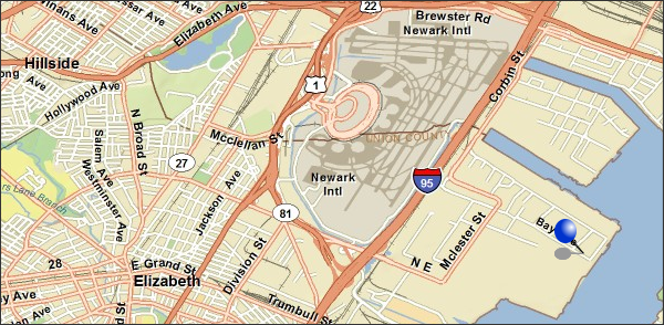 Location of NJ CSX Transportation