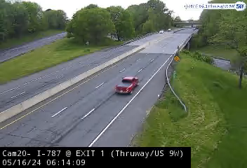 I-787 at Thruway/US Route 9W (Exit 1)