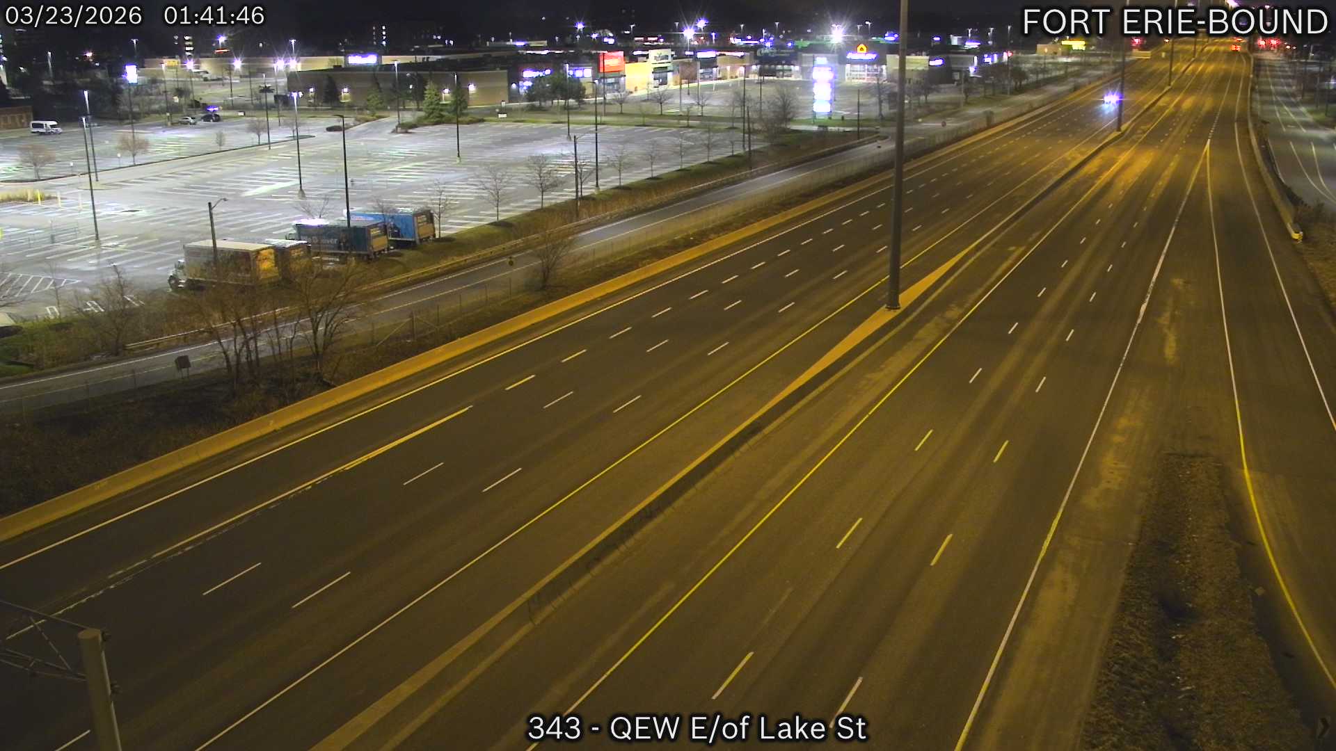 QEW Lake St./Geneva St. live webcam