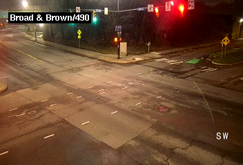 Broad St at Brown St / Campbell / I-490 live webcam