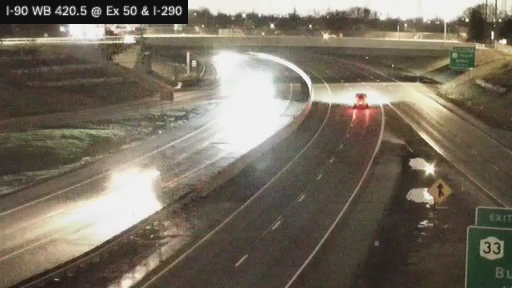 I-90 MP 420.50 WB East of Interchange 50A (Cleveland Drive) live webcam