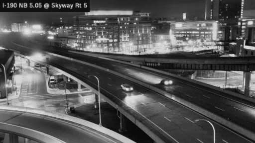 I-190 MP 005.05 NB at Interchange 7 (Route 5 Skyway) live webcam