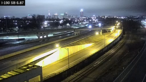 I-190 MP 006.87 SB South of the Peace Bridge live webcam