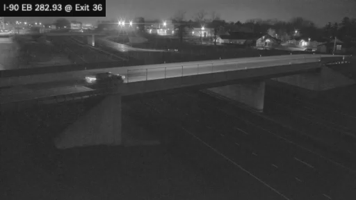 I-90 MP 282.93 EB at Interchange 36 (Watertown) live webcam