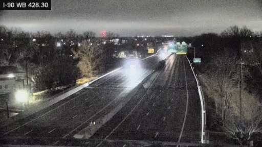 I-90 MP 428.30 WB Between Interchange 54 (Rt 400) and 55 (Lackawanna) live webcam