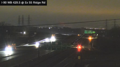 I-90 MP 429.50 WB at Interchange 55 (Lackawanna Gantry and Ridge Road) live webcam
