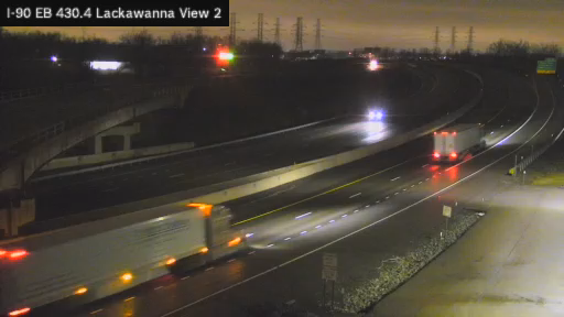I-90 MP 430.40 EB at Interchange 55 (Lackawanna Toll Gantry) View 2 live webcam