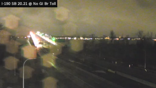 I-190 MP 020.21 SB at the Niagara Toll Gantry (Base of the North Grand Island Bridge) live webcam
