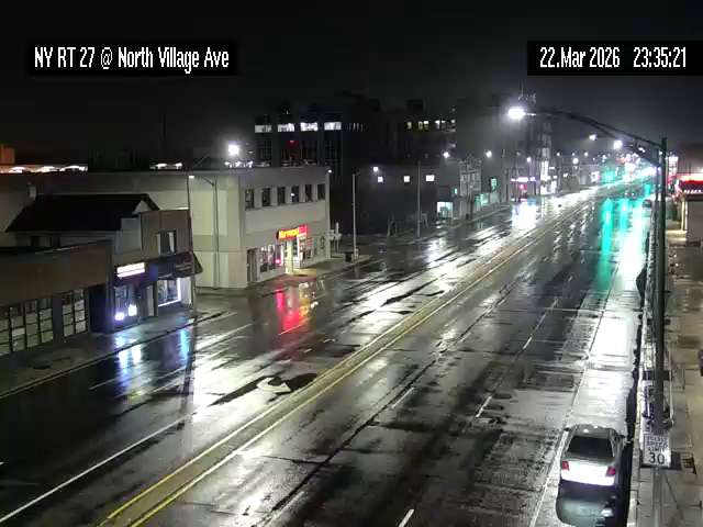 NY 27 at North Village Ave live webcam