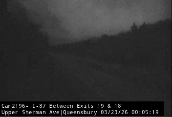 I-87 Southbound at Upper Sherman Ave (South of Exit 19 on ramp) Queensbury live webcam