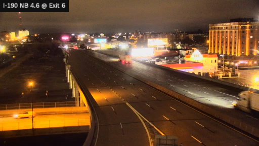 I-190 MP 004.60 NB at Interchange 6 (Elm Street) live webcam