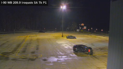I-90 MP 209.90 EB at Iroquois Service Area Truck Park 1 live webcam