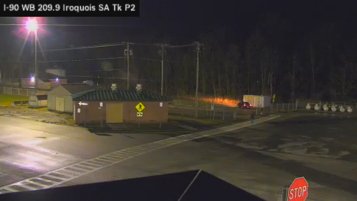 I-90 MP 209.90 EB at Iroquois Service Area Truck Park 2 live webcam