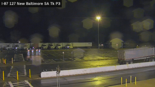I-87 MP 127.10 SB New Baltimore Service Area Truck Park 3 live webcam