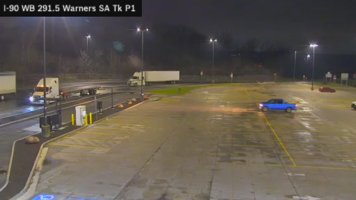 I-90 MP 291.50 WB Warners Service Area Truck Park 1 live webcam