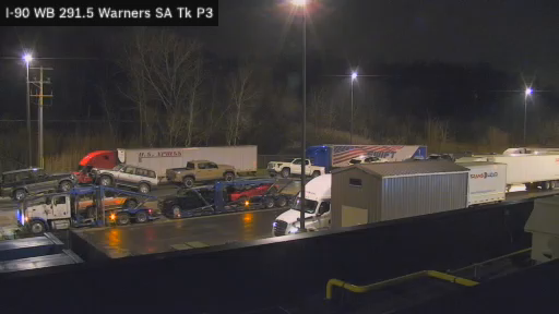 I-90 MP 291.50 WB Warners Service Area Truck Park 3 live webcam