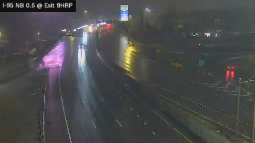 I-95 MP 000.50 NB at Interchange 9 (Hutchinson River Parkway North) live webcam