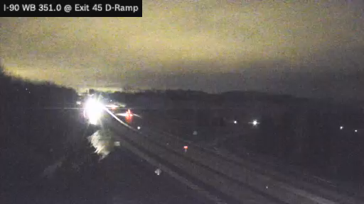 I-90 MP 351.00 WB at Interchange 45 (Victor) live webcam