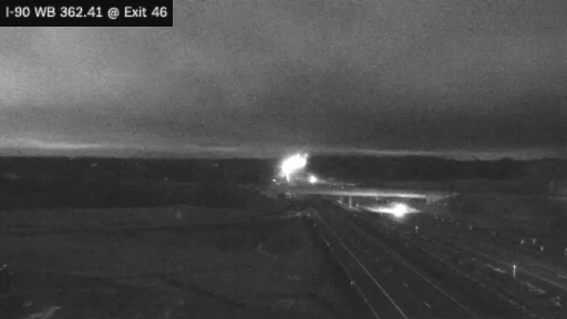 I-90 MP 362.41 WB at Interchange 46 (Henrietta) live webcam