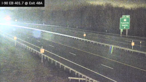I-90 MP 401.70 EB at Interchange 48A (Pembroke) live webcam