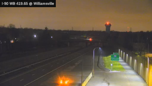 I-90 MP 419.65 WB at Interchange 50 (Williamsville Toll Gantry) live webcam