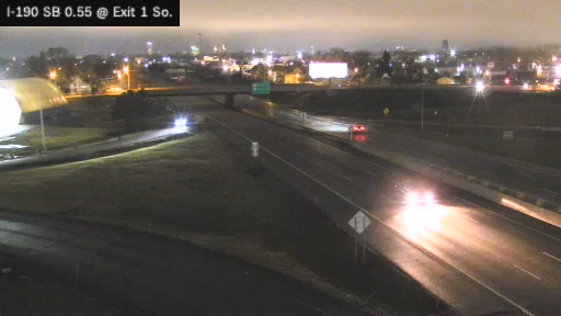 I-190 MP 000.55 SB at Interchange 1 (South Ogden Street) live webcam