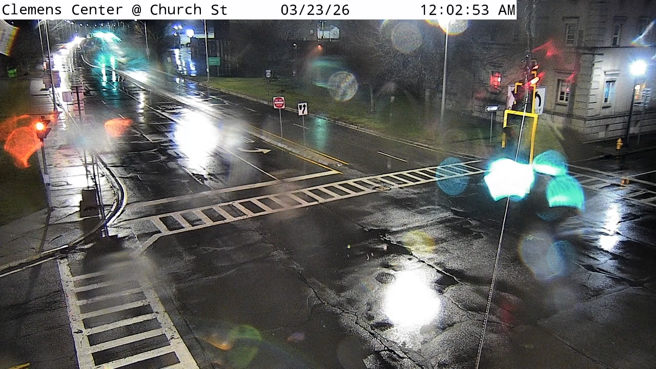 Clemens Center Pkwy (NY 14) @ Church St (NY 352) live webcam