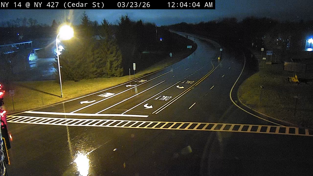 NY 14 (Clemens Center Pkwy) @ NY 427 (Cedar St) live webcam