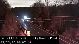 I-87 NB Exit 8A at Grooms Rd live webcam