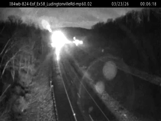 I-84 East of Exit 58 (Ludingtonville Rd.) live webcam