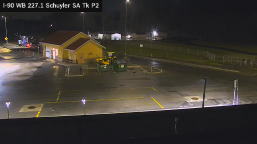 I-90 MP 227.10 WB Schuyler Service Area Truck Park 2 live webcam