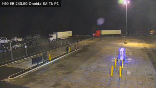I-90 MP 243.90 EB Oneida Service Area Truck Park 1 live webcam