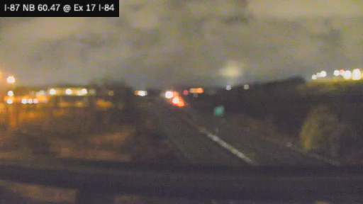 I-87 MP 060.47 NB at Interchange 17 (I-84) live webcam
