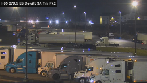I-90 MP 279.5 EB Dewitt Service Area Truck Park 2 live webcam