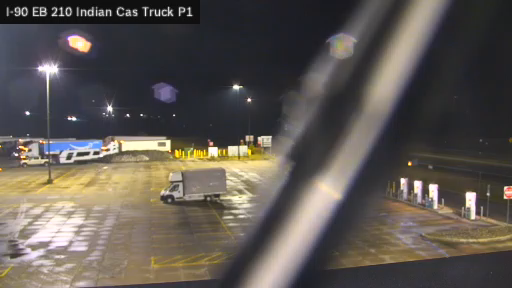 I-90 MP 210.00 EB at Indian Castle Service Area Truck Park 1 live webcam