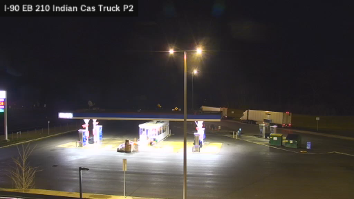 I-90 MP 210.00 EB at Indian Castle Service Area Truck Park 2 live webcam