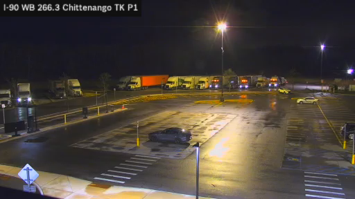 I-90 MP 266.30 WB at Chittenango Service Area Truck Park 1 live webcam