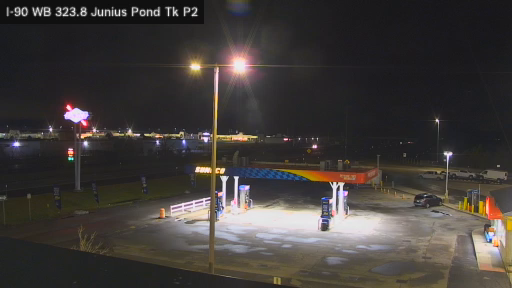 I-90 MP 323.80 WB at Junius Ponds Service Area Truck Park 2 live webcam