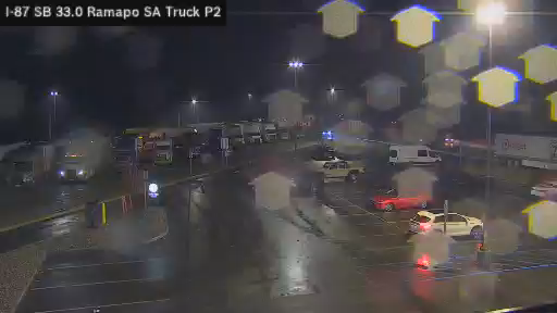 I-87 MP 33.0 SB Ramapo Service Area Truck Park 2 live webcam