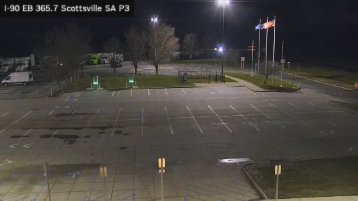 I-90 MP 365.7 EB Scottsville Service Area Truck Park 3 live webcam