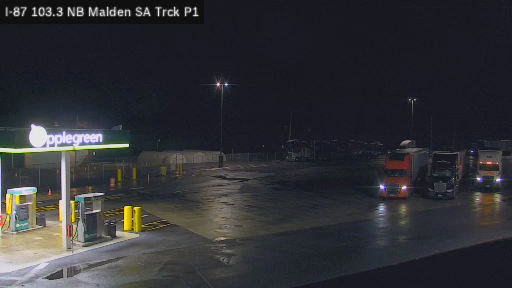 I-87 MP 103.30 NB Malden Service Area Truck Park 1 live webcam