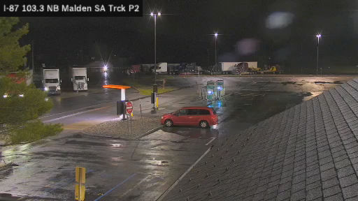 I-87 MP 103.30 NB Malden Service Area Truck Park 2 live webcam