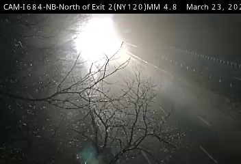I-684 North of Exit 2 NY 120 Westchester County Airport live webcam