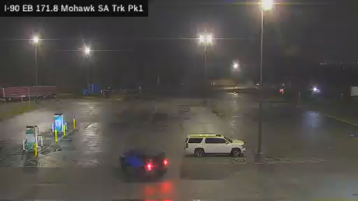 I-90 MP171.8 EB Mohawk Service Area Truck Park 1 live webcam