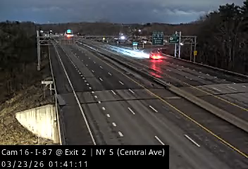 I-87 at Exit 2 (NY 5 - Central Avenue) live webcam
