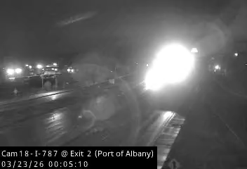 I-787 SB at Exit 2 (Port of Albany) live webcam