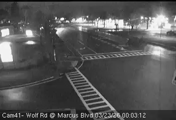 Wolf Rd NB at Marcus Blvd live webcam
