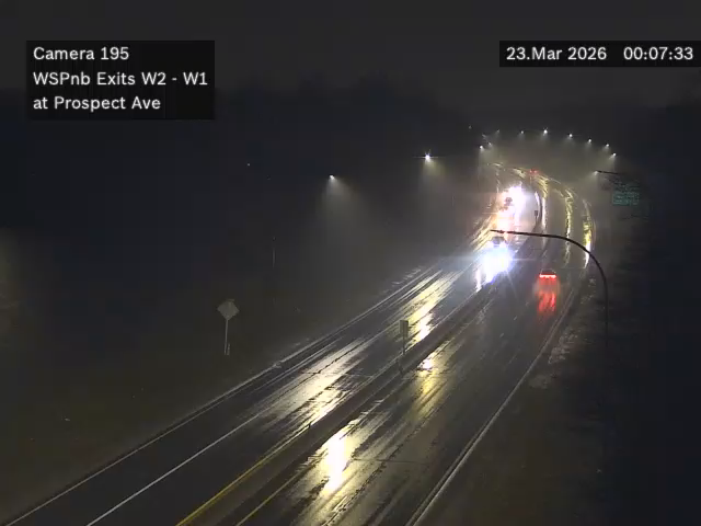 WSP Exits W02-W01 at Prospect Ave. live webcam