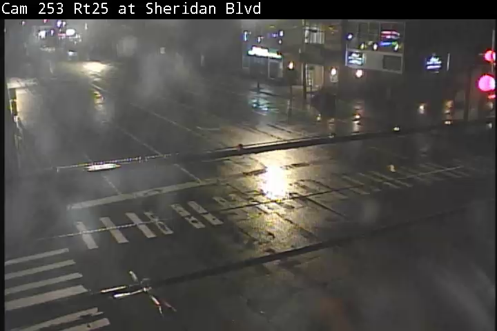 NY 25 Eastbound at Sheridan Blvd. live webcam