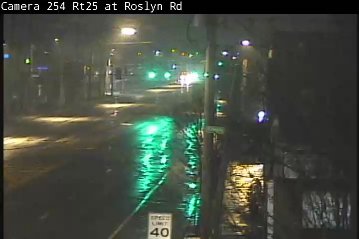 NY 25 Eastbound at Roslyn Road live webcam